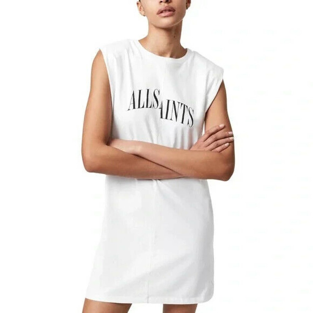 All Saints White Sleeveless Dress